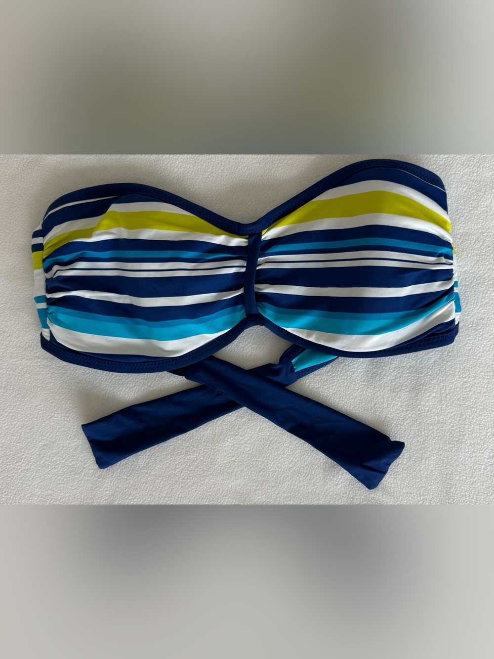 Tommy Bahama Striped Bandeau Swim Top